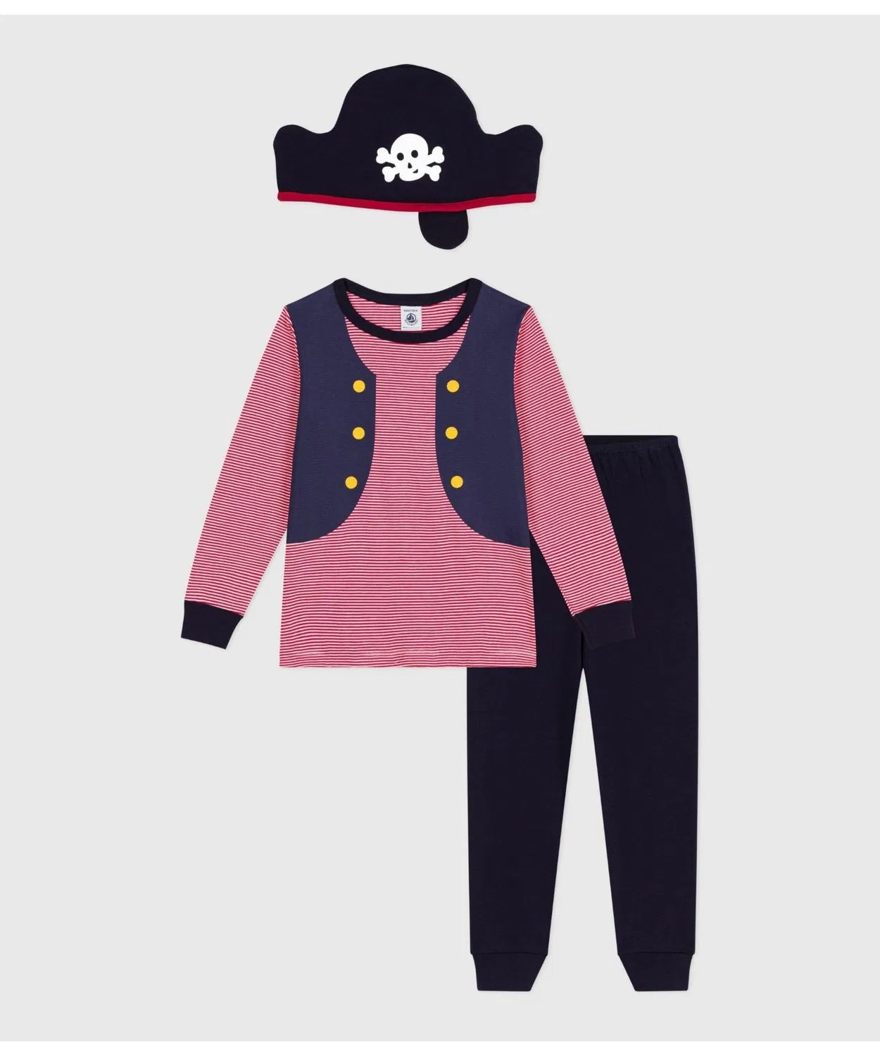 Детская пижама-трансформер с длинным рукавом модель Pirate Captain PETIT BATEAU, Blue — фото 3