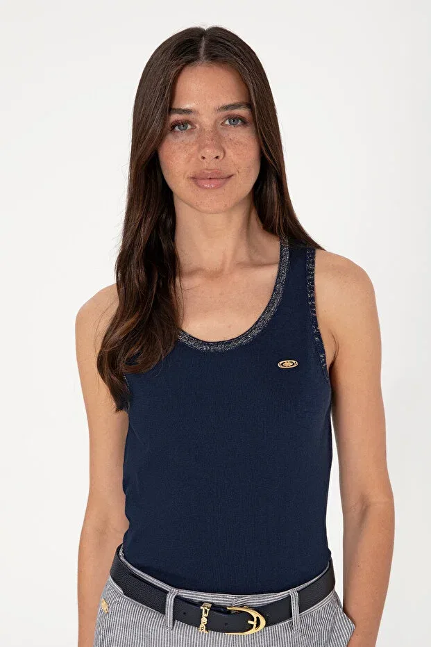 Женская футболка без рукавов U.S. Polo Assn., Navy Blue — фото 2