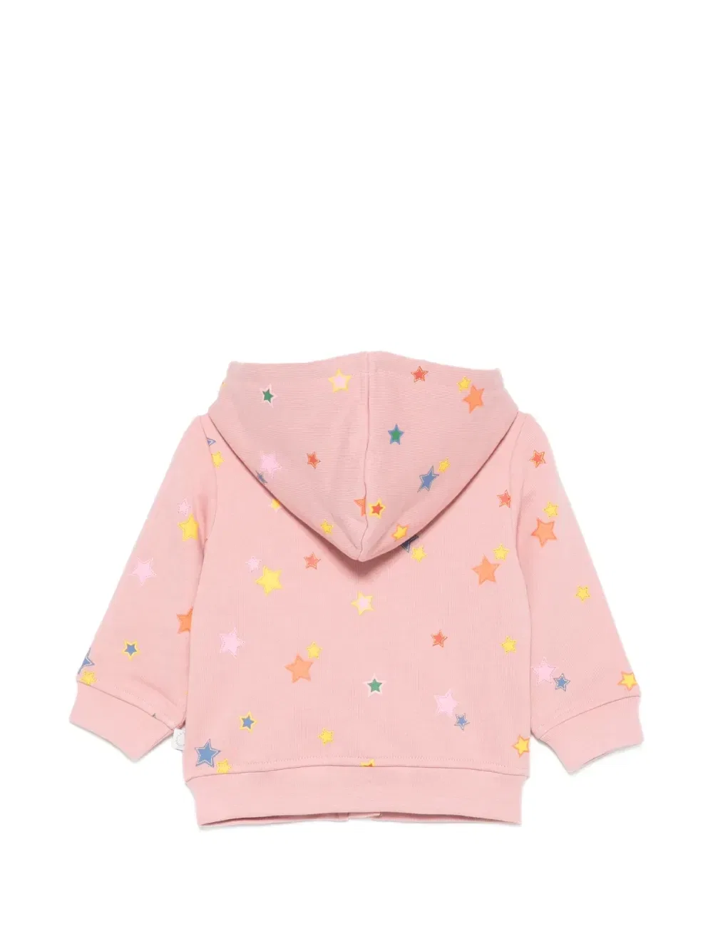 Худи на молнии со звездным принтом Stella Mccartney Kids, розовый — фото 2