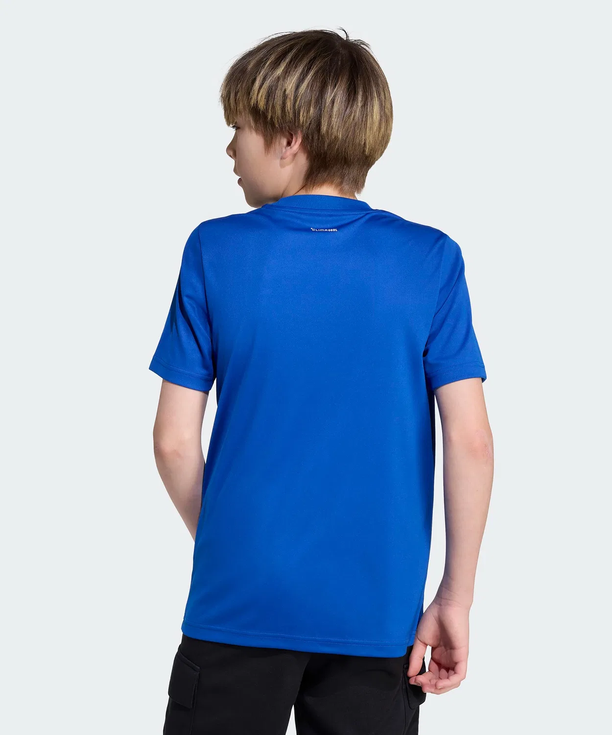 Детская футболка с принтом Climacool Camo Graphic T-Shirt Adidas, Blue — фото 3