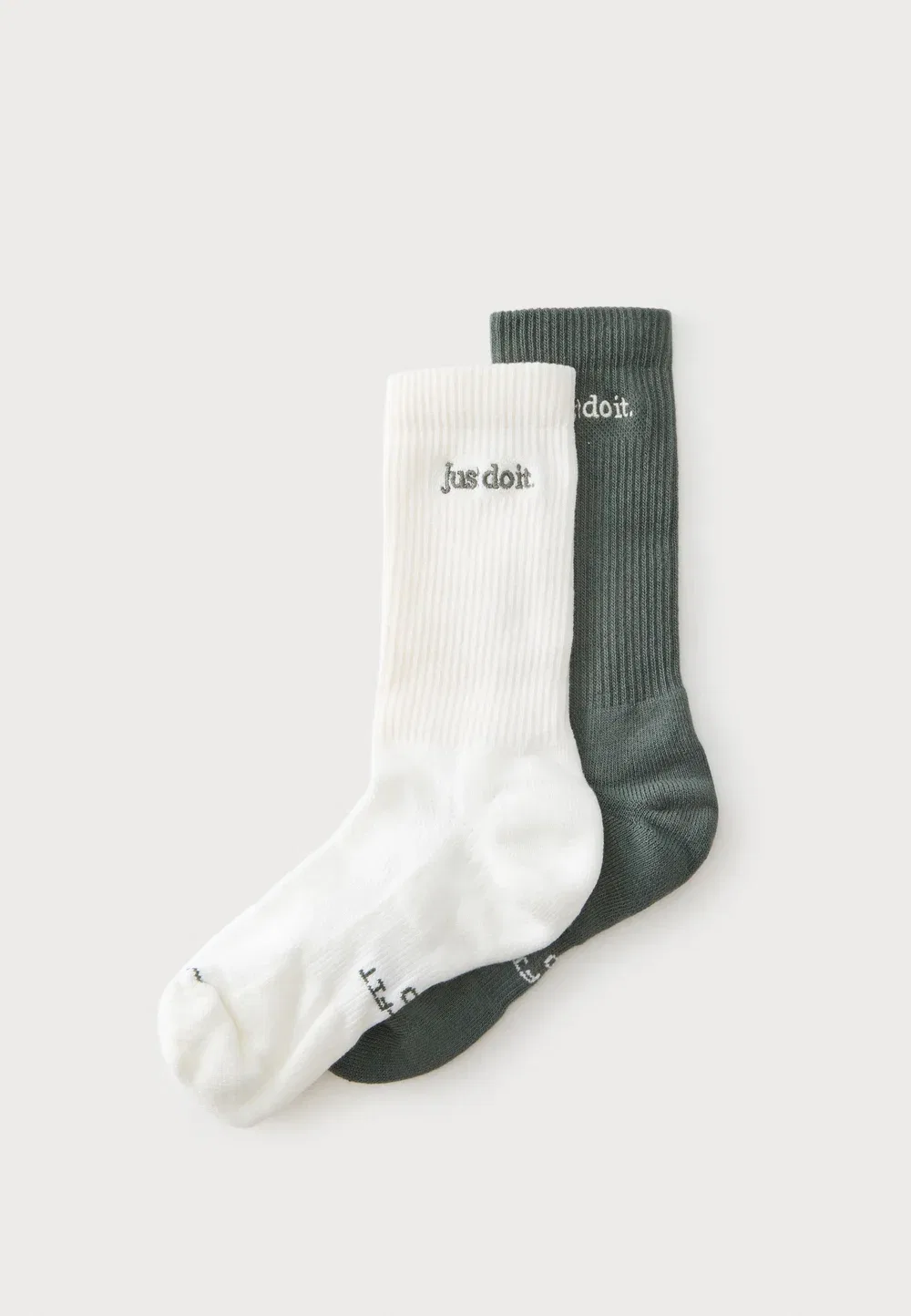 Универсальный комплект из 2 спортивных носков Nike Performance, Dark Green/White