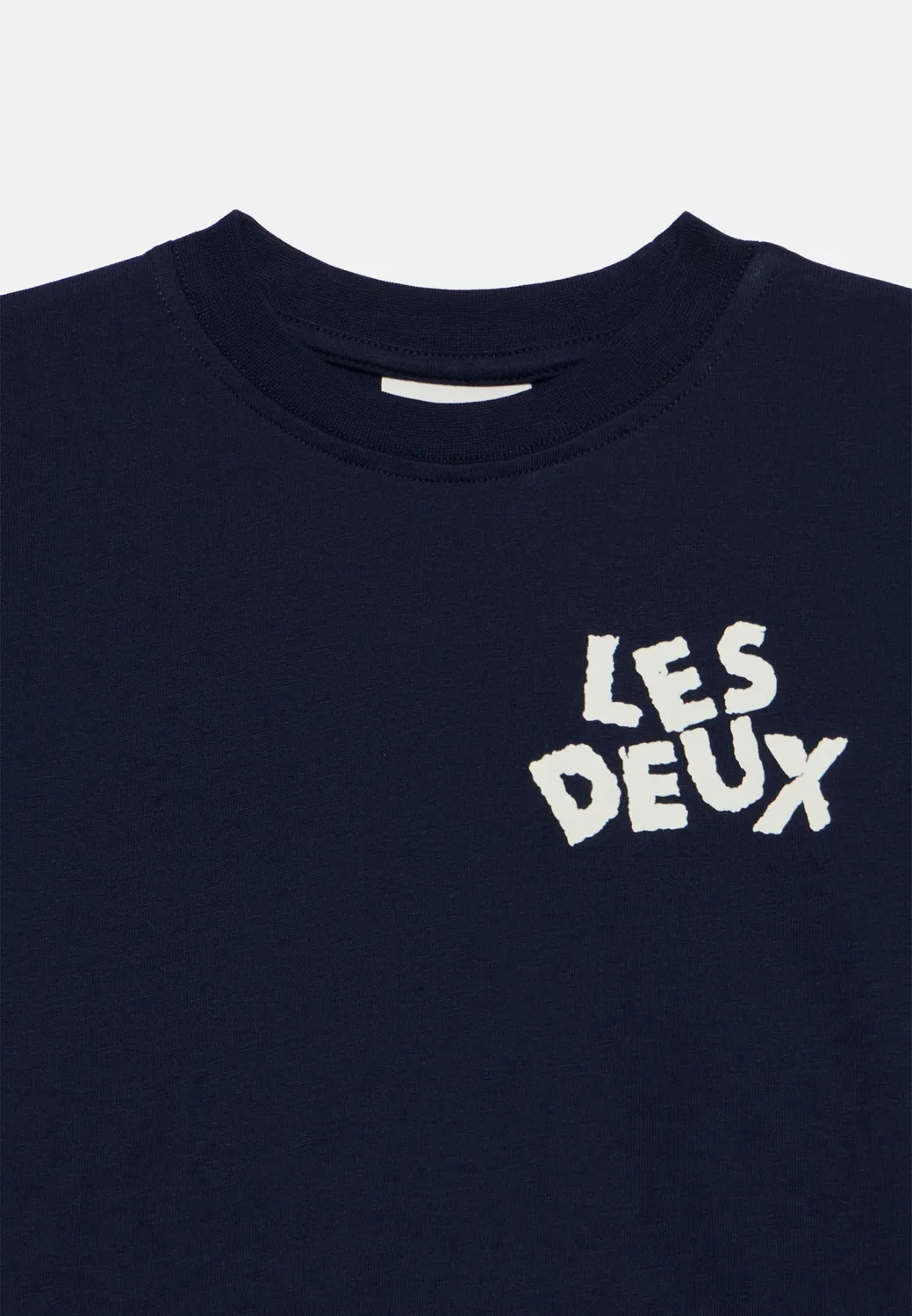 Футболка унисекс с логотипом - базовая модель Les Deux, Dark Navy — фото 3
