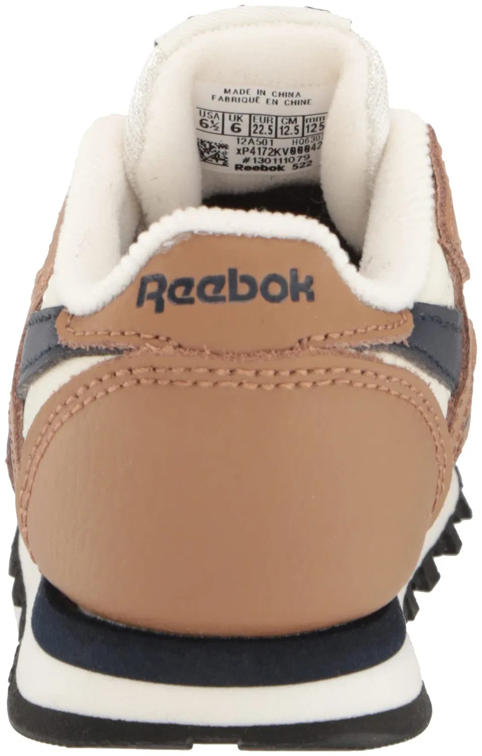 Детские кроссовки для мальчиков и девочек с низким верхом Classic Leather Reebok, Wild Brown Chalk — фото 3