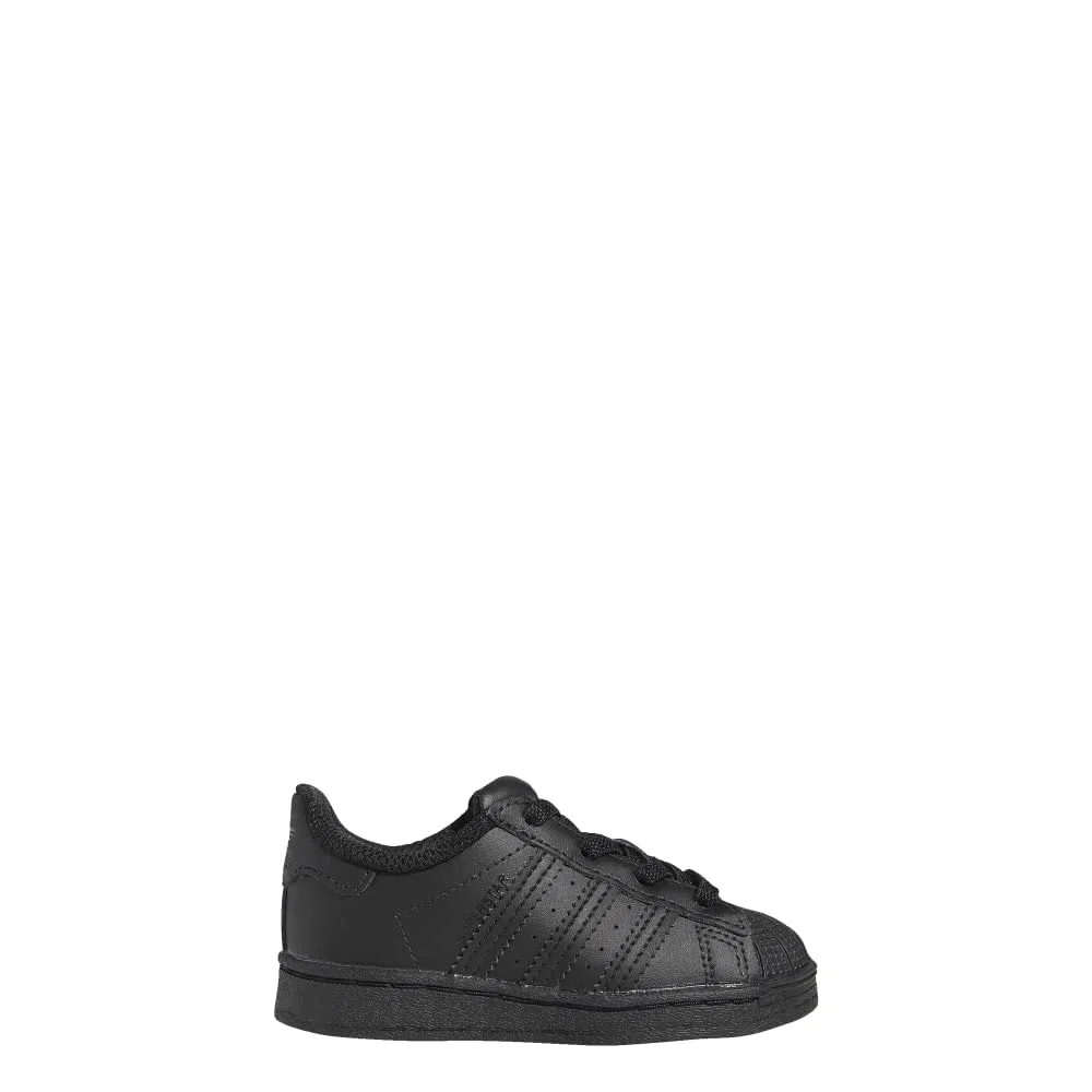 Детские кроссовки для мальчиков с липучками Superstar Cloudfoam Adidas Originals, Black — фото 2