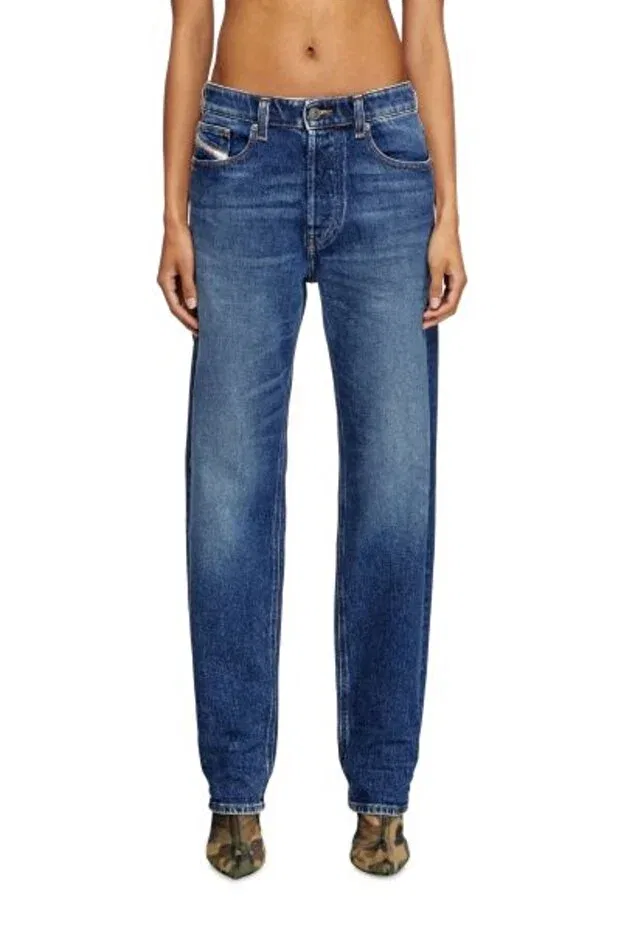 Женские джинсы прямого кроя Diesel, Navy Blue