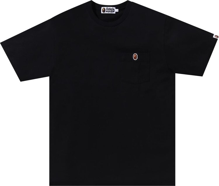 

Футболка BAPE Ape Head One Point Pocket Tee 'Black', черный