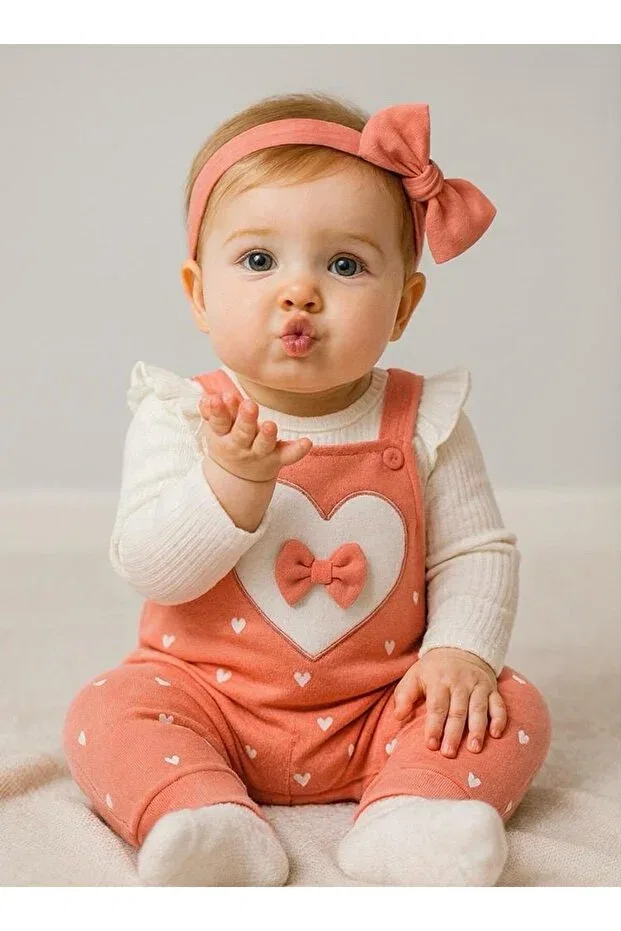 Детский комбинезон для девочек с принтом Chicsy Baby, Orange