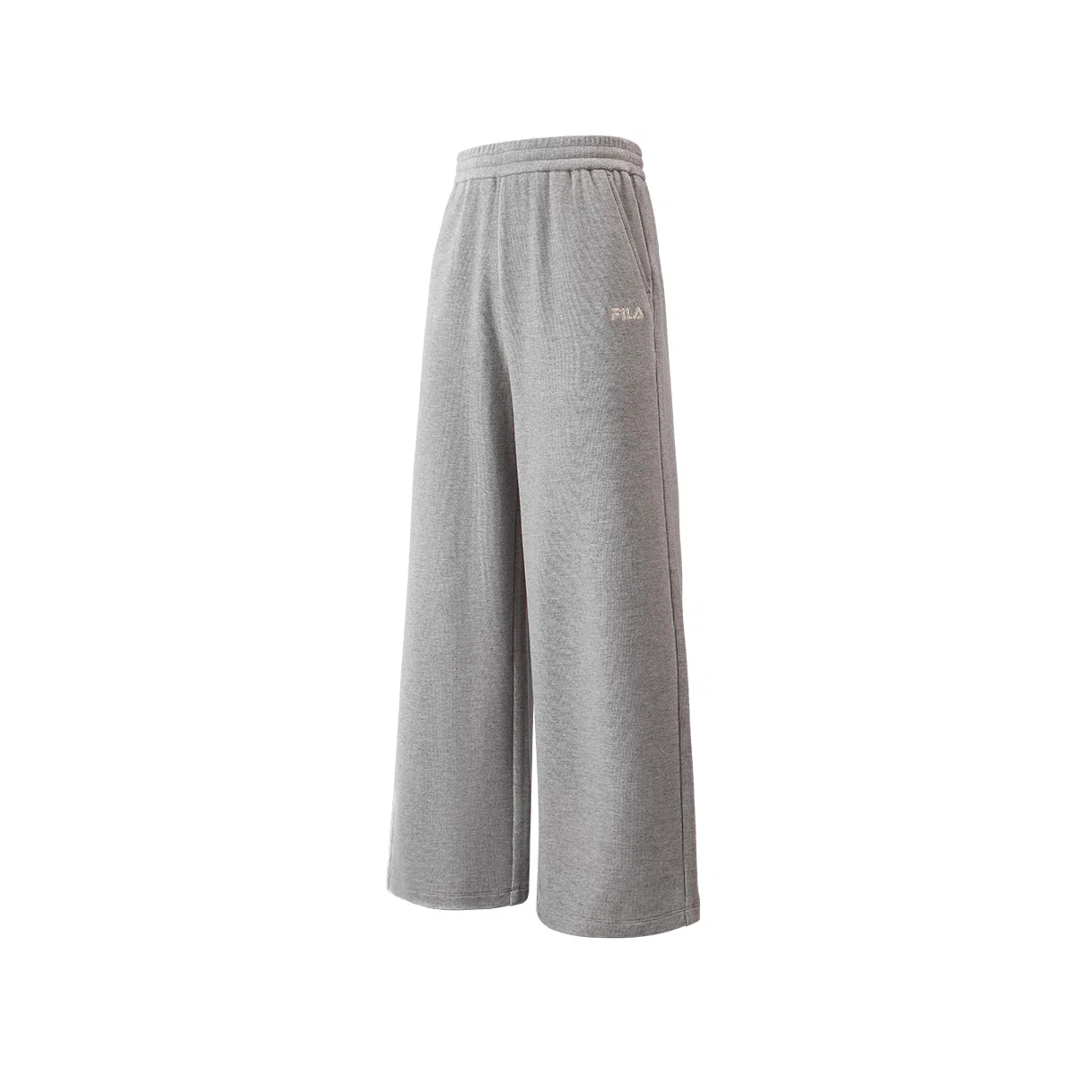 Детские спортивные штаны из трикотажа с принтом Silver Flower Gray FILA KIDS — фото 4
