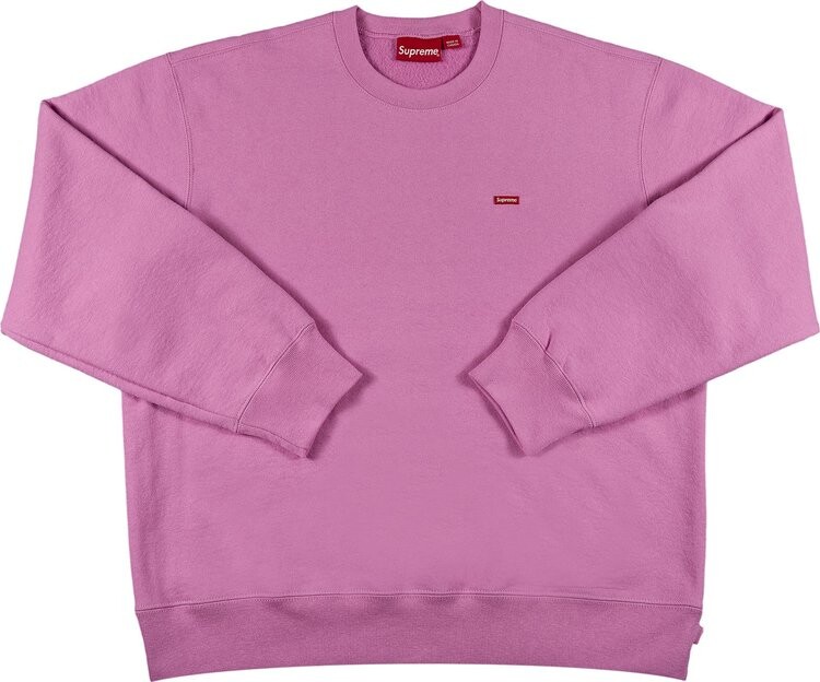 

Толстовка Supreme Small Box Crewneck 'Bright Pink', розовый