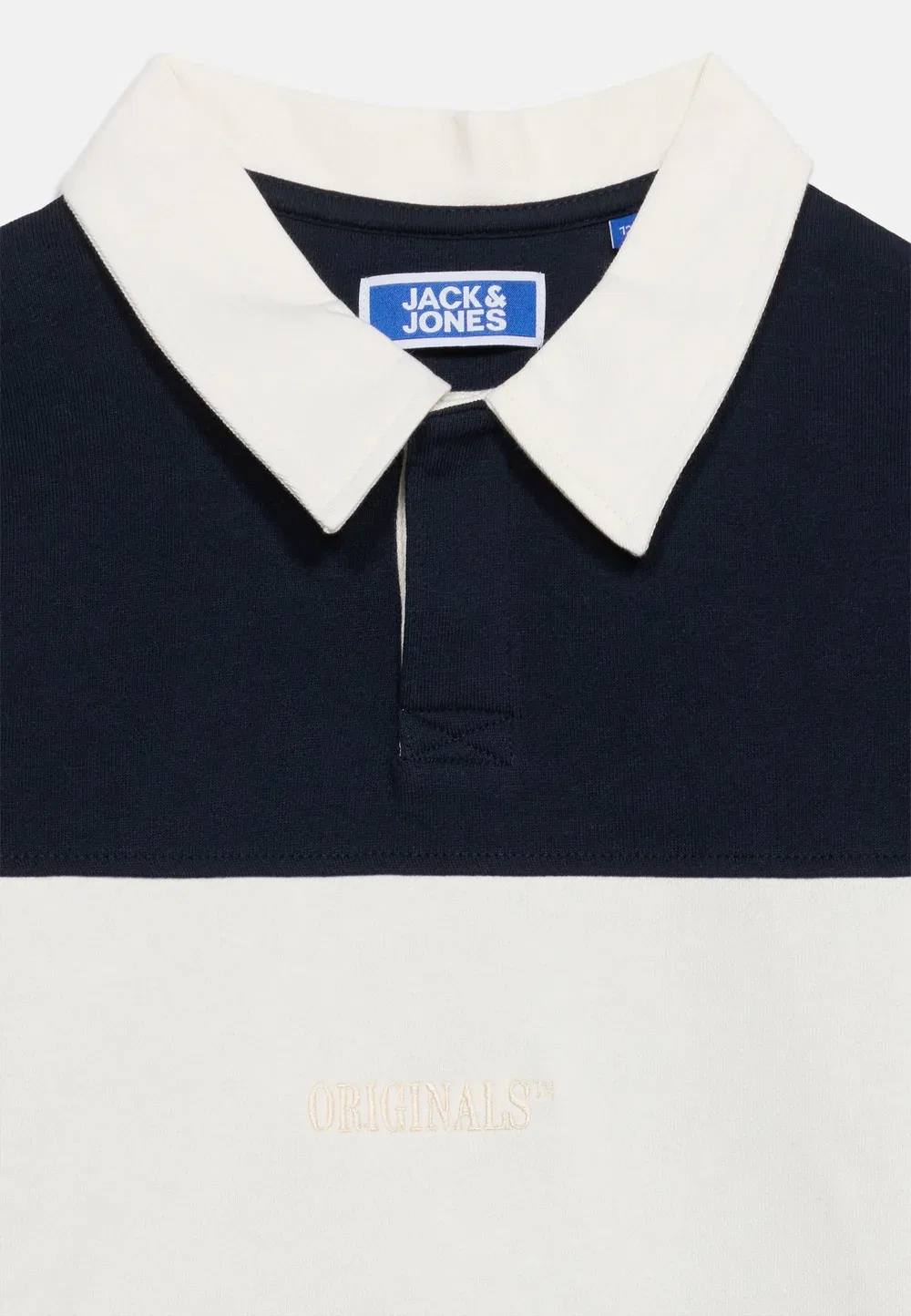 Толстовка Jorfrederiksberg blocking sweat polo jnr - sweatshirt Jack & Jones Junior, Sky Captain — фото 4