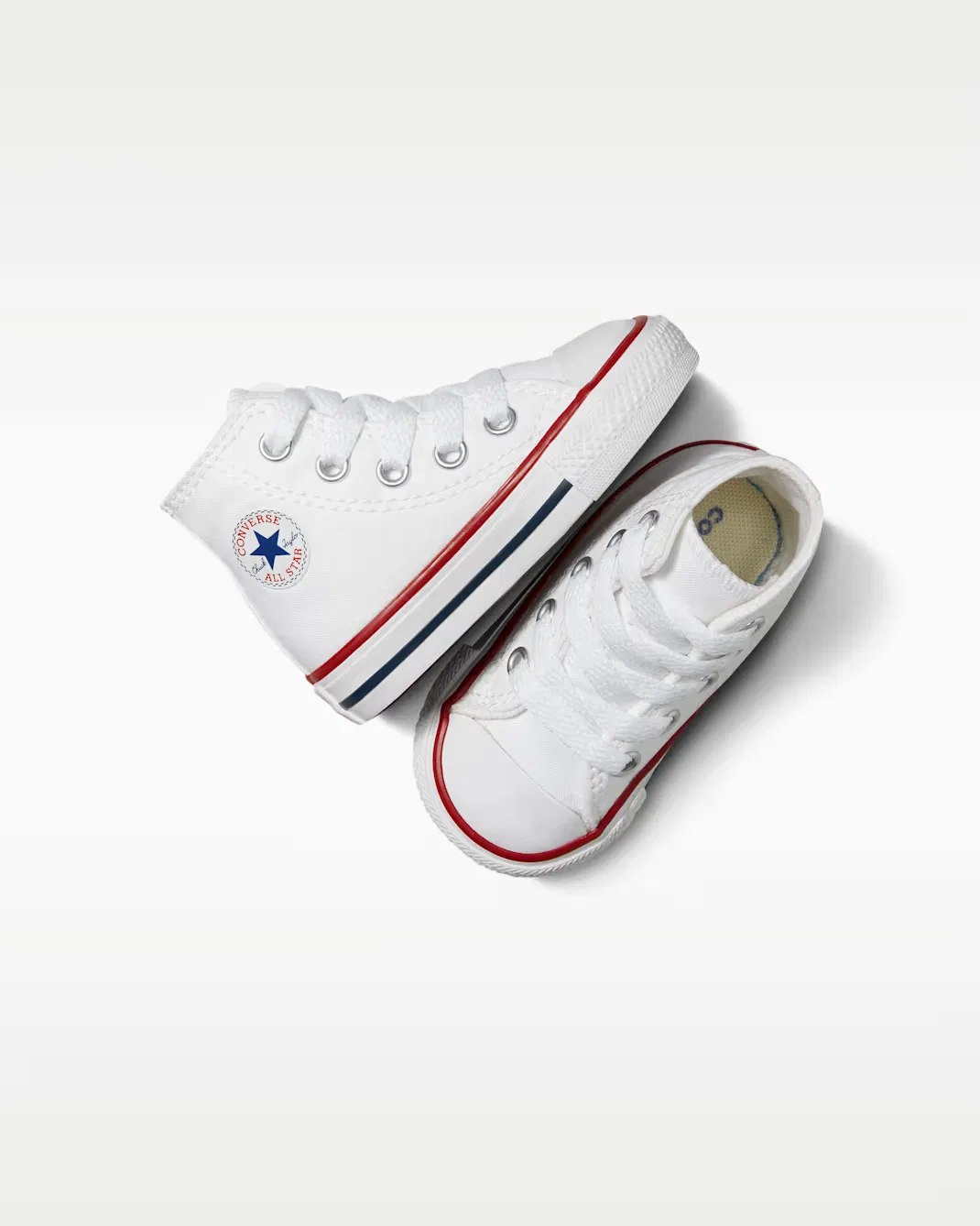 Обувь для младенцев/малышей Converse Chuck Taylor All Star High Top, White — фото 4
