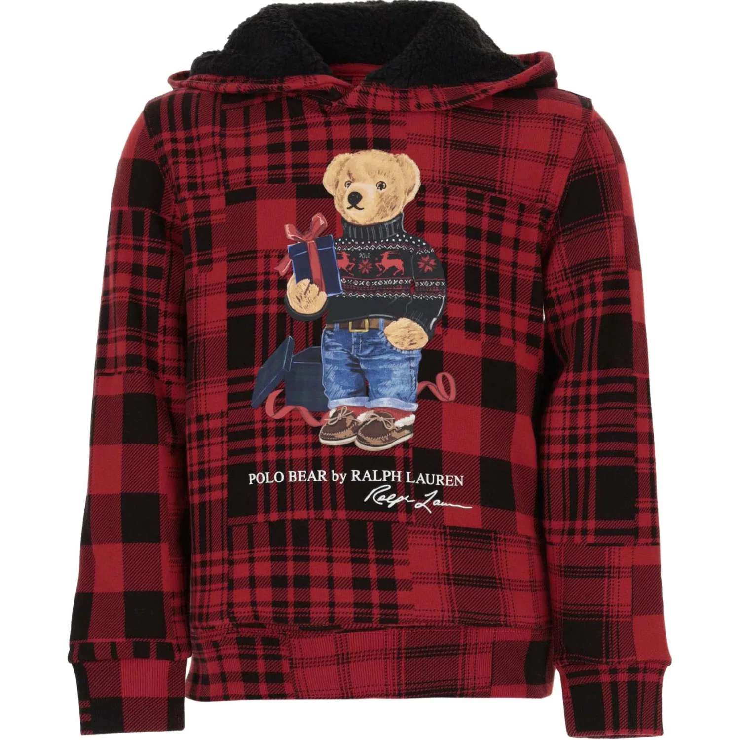 Детский свитшот с принтом Polo Bear Polo Ralph Lauren, Red Multicolor
