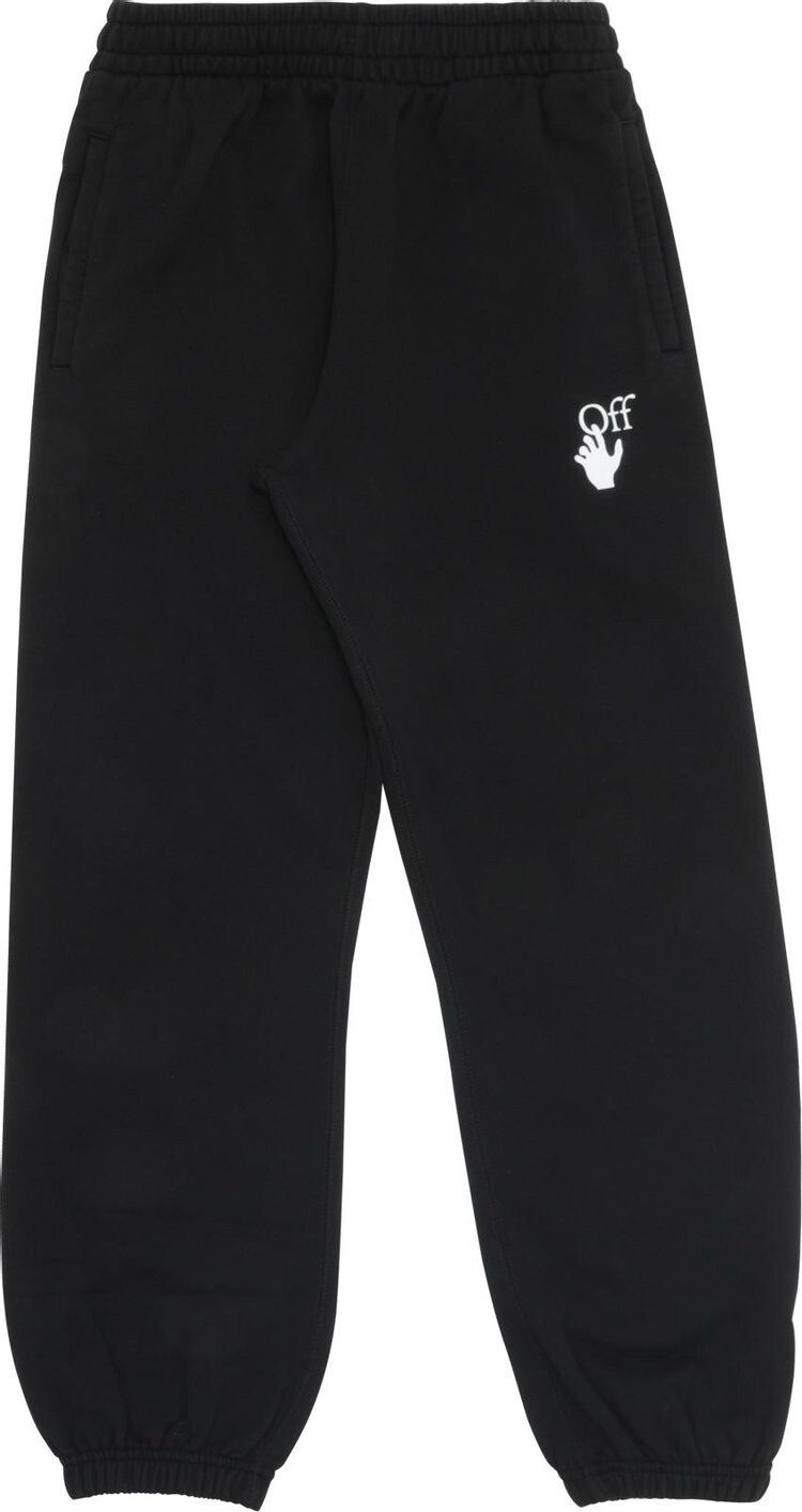 

Спортивные брюки Off-White Marker Sweatpant 'Black/Fuchsia', черный