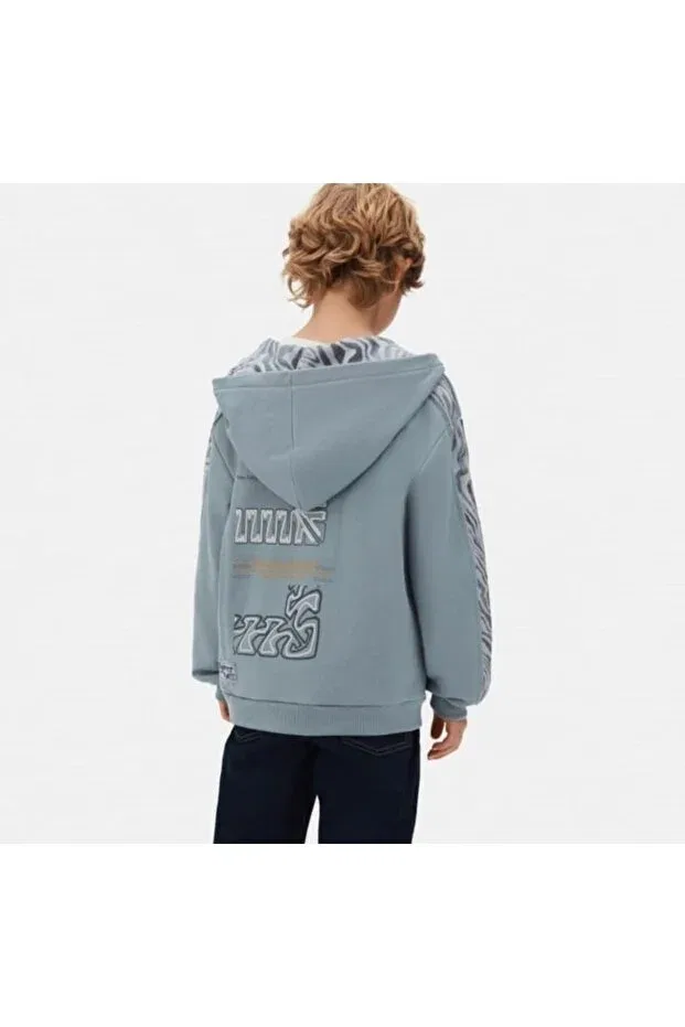 Мужской кардиган джинсовый с длинным рукавом Nk Kids, Blue — фото 2
