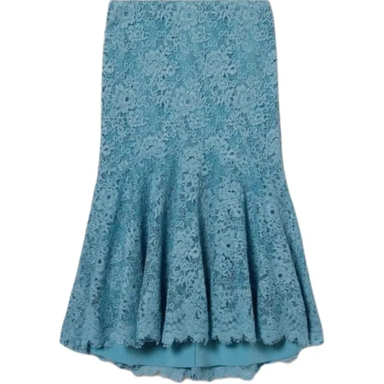 Женская юбка миди Casual Light Blue GUCCI, Light Blue