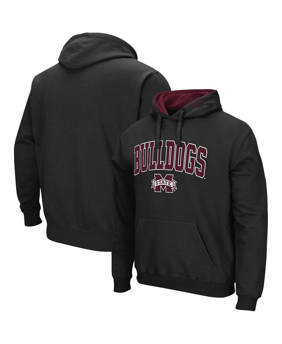 

Мужская черная толстовка с капюшоном mississippi state bulldogs arch logo 3.0 pullover Colosseum, черный