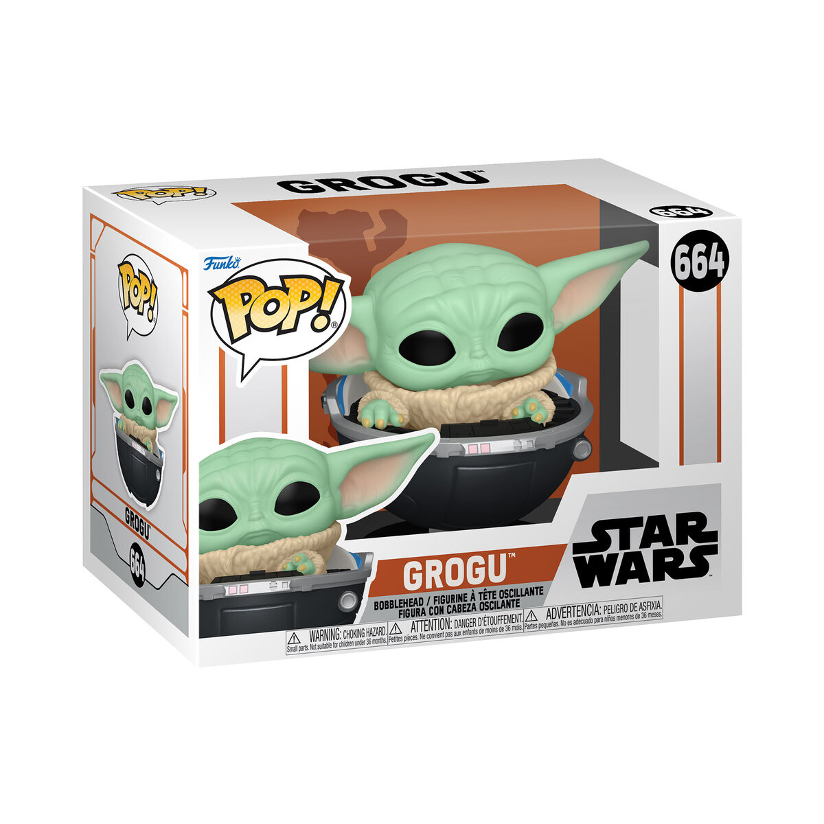

Funko POP! Звездные войны. Мандалорец, коллекционная фигурка, Грогу, 664 г.