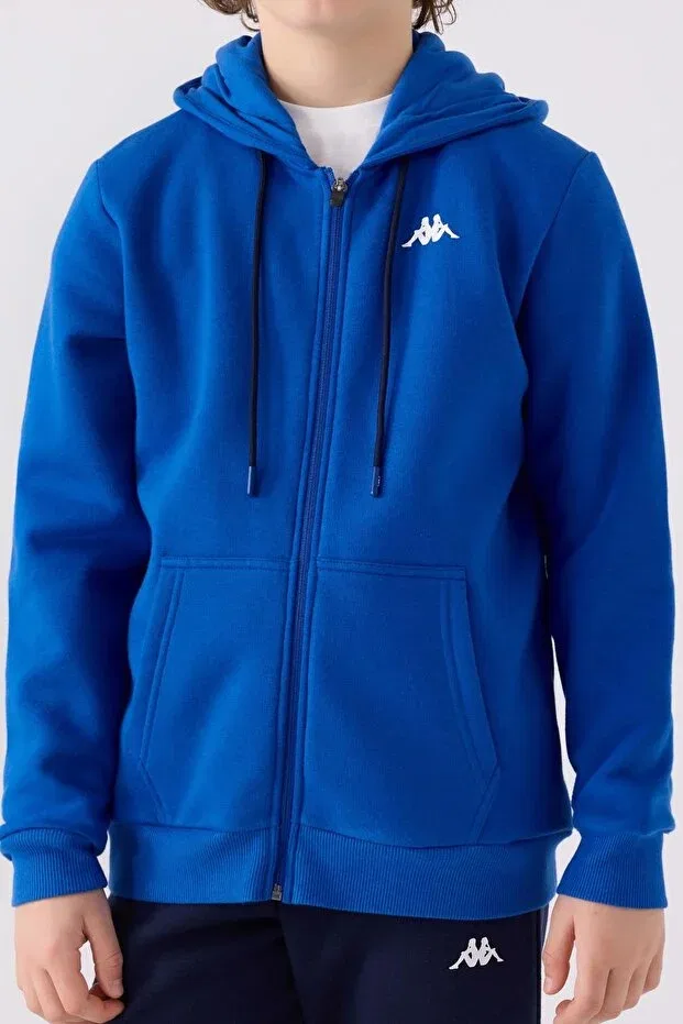 Детский кардиган для мальчиков с вышивкой Kappa, Blue — фото 4