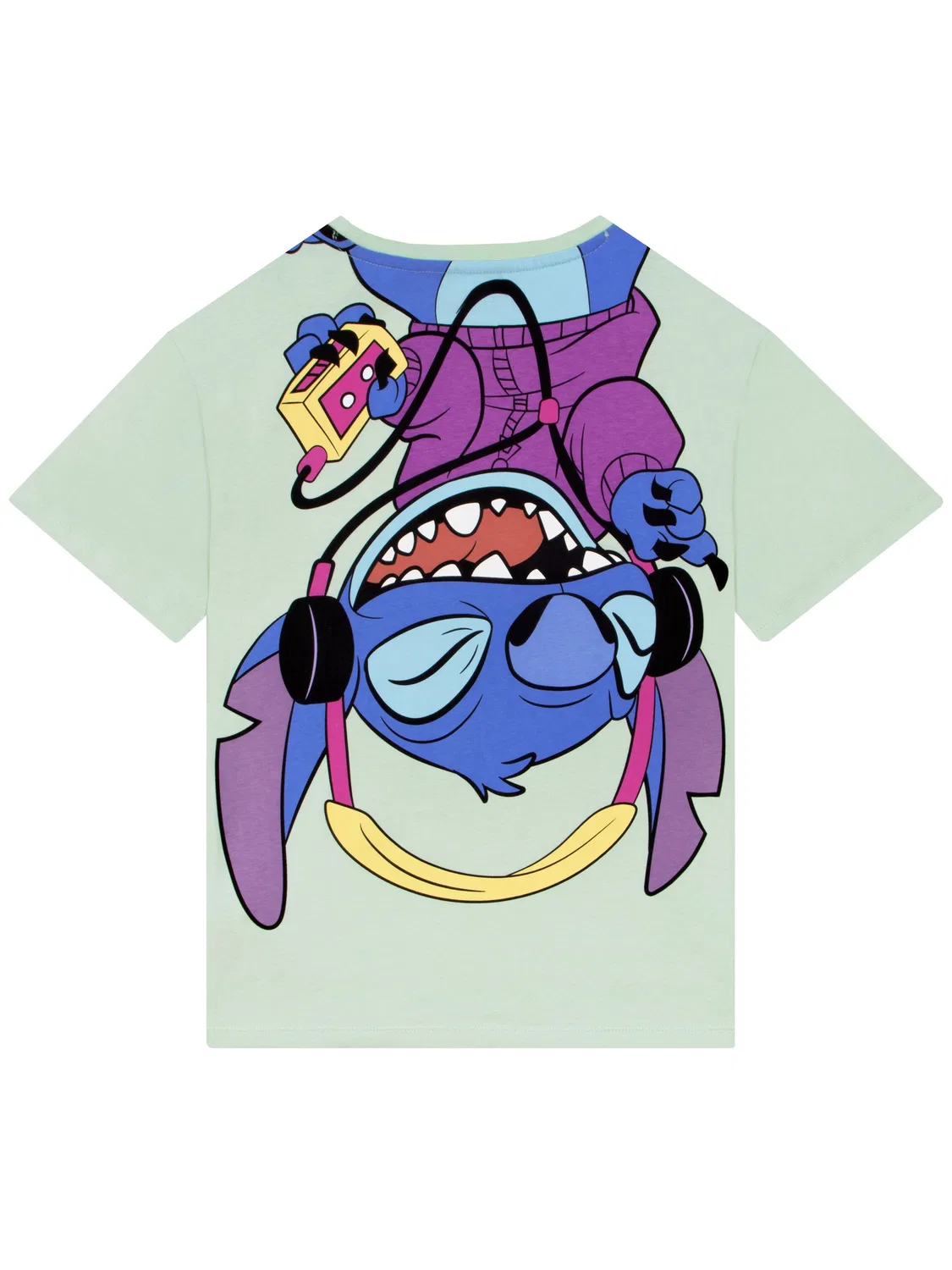 Футболка с принтом Stitch Space Rocks Character, зеленая — фото 4