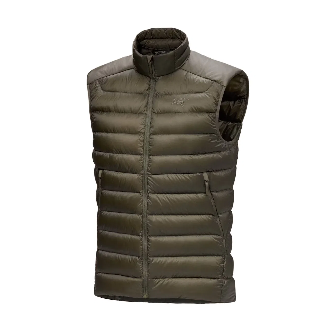 Мужской утепленный жилет с вышивкой логотипа Arc'teryx, Vintage Green/Tatsu