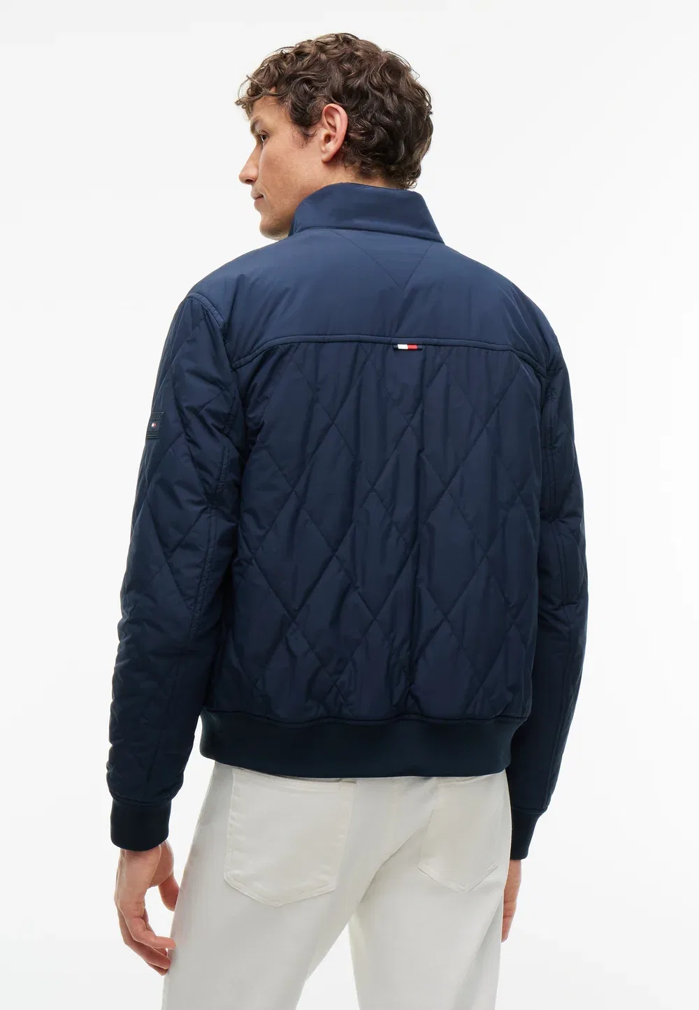 Складная стеганая куртка-бомбер в стиле харрингтон Tommy Hilfiger, Navy Blue — фото 3