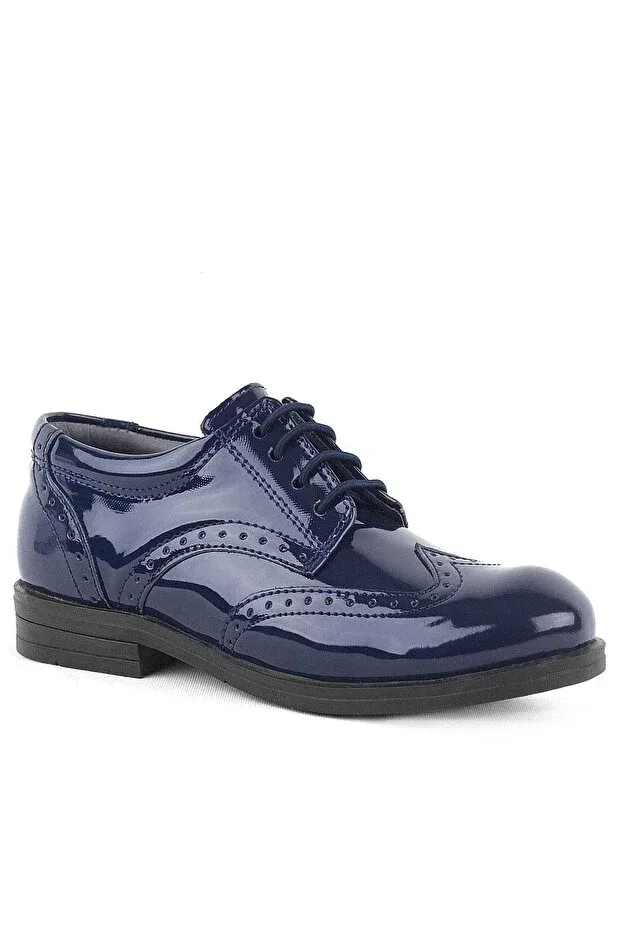 Детские туфли для мальчиков на шнуровке Titan Rakerplus, Navy Blue — фото 2