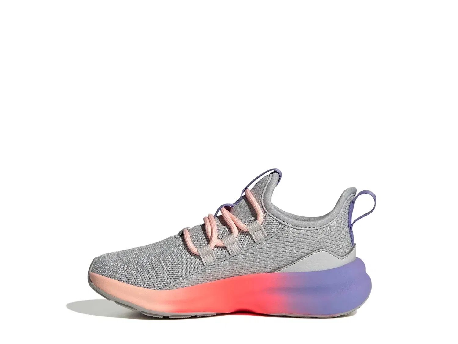 Кроссовки Lite Racer Adapt 8.0, adidas, серый/розовый — фото 2