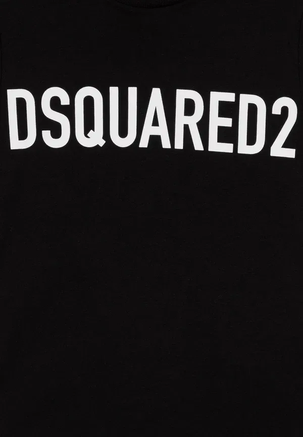 Футболка свободного кроя с принтом Dsquared2, черный — фото 3