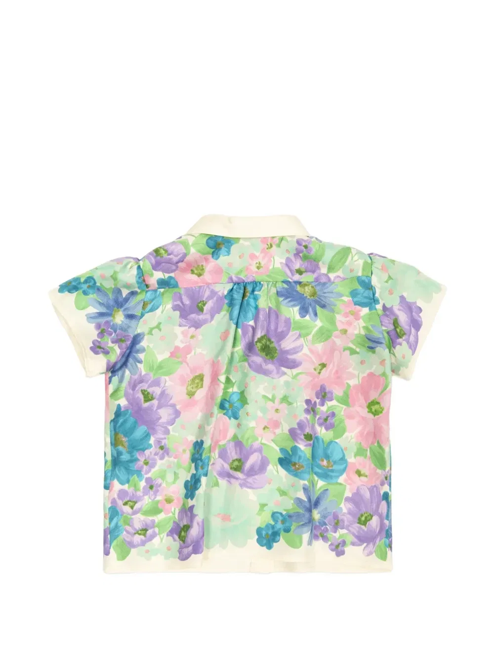 Рубашка The Meadow Baby с цветочным принтом Versace Kids, белый — фото 2