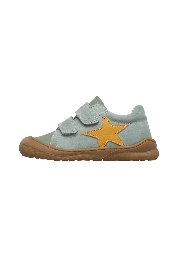 Ботинки замшевые Babe flat Naturino, Sage-pumpkin