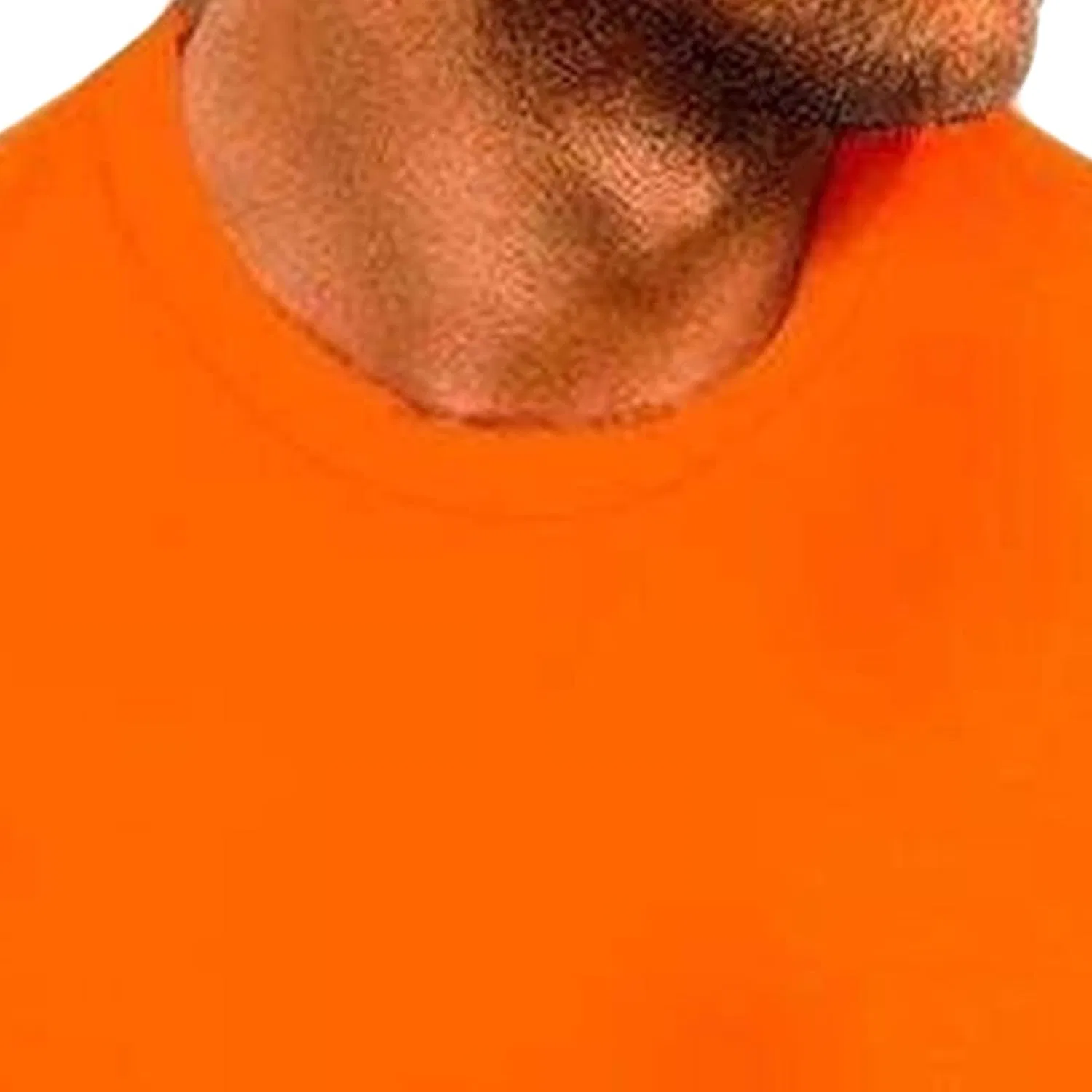 Мужская облегающая футболка с воротником-хенли Crewneck Gradual, Orange — фото 3