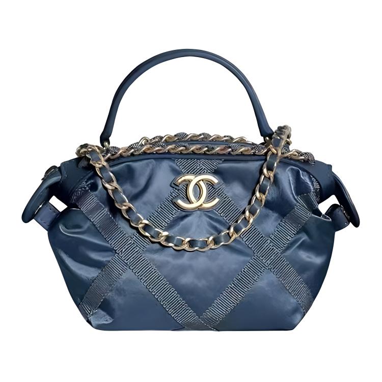 

CHANEL Нейлоновая женская сумка тёмно-синяя