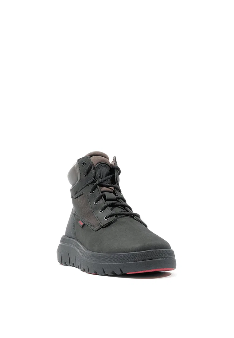 Мужские ботинки Pallaflex Cuff LTH High-Top, кожаные, высокие Palladium, черный — фото 2