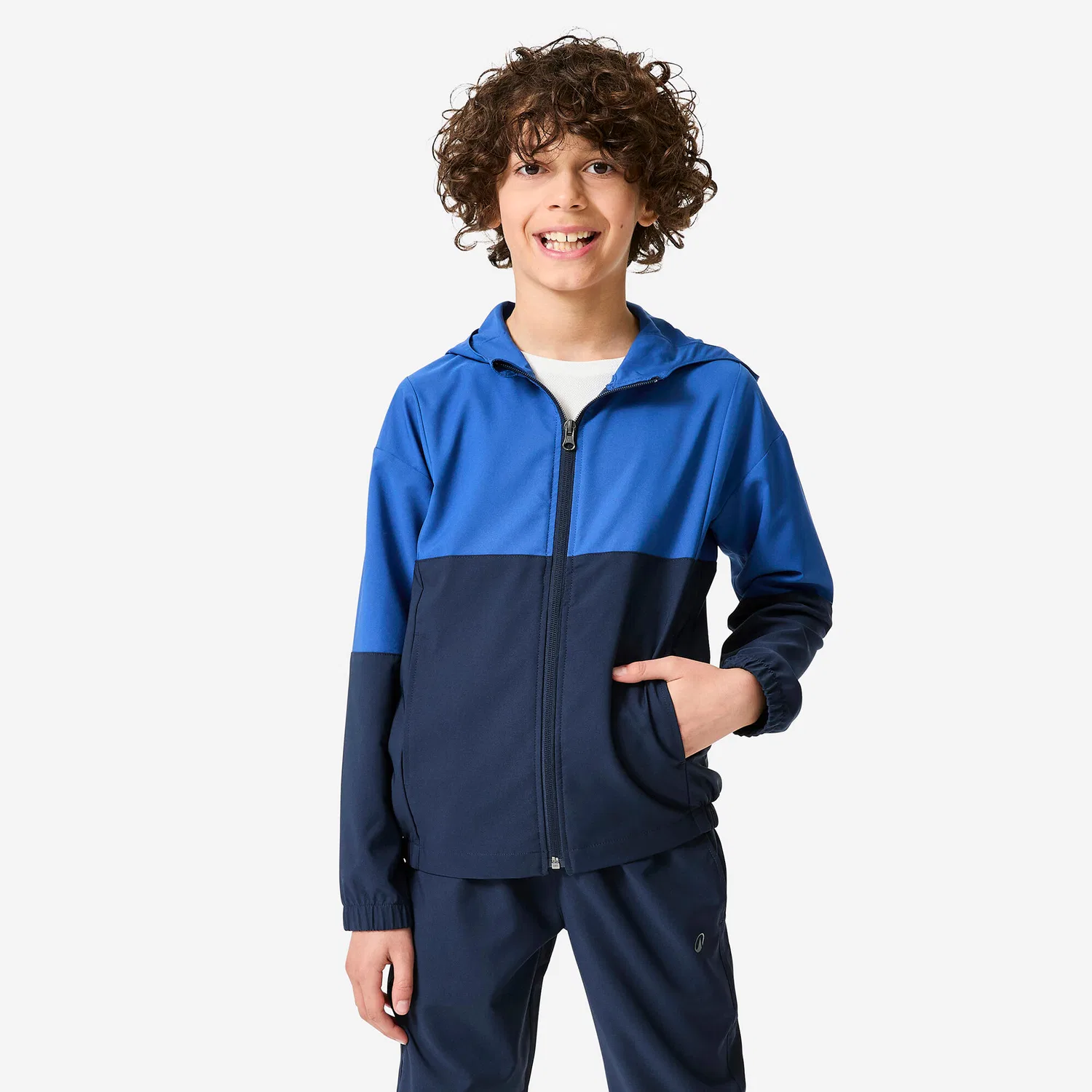Детский спортивный костюм для мальчиков с длинным рукавом Decathlon, Jeansblau Stahlblau — фото 2