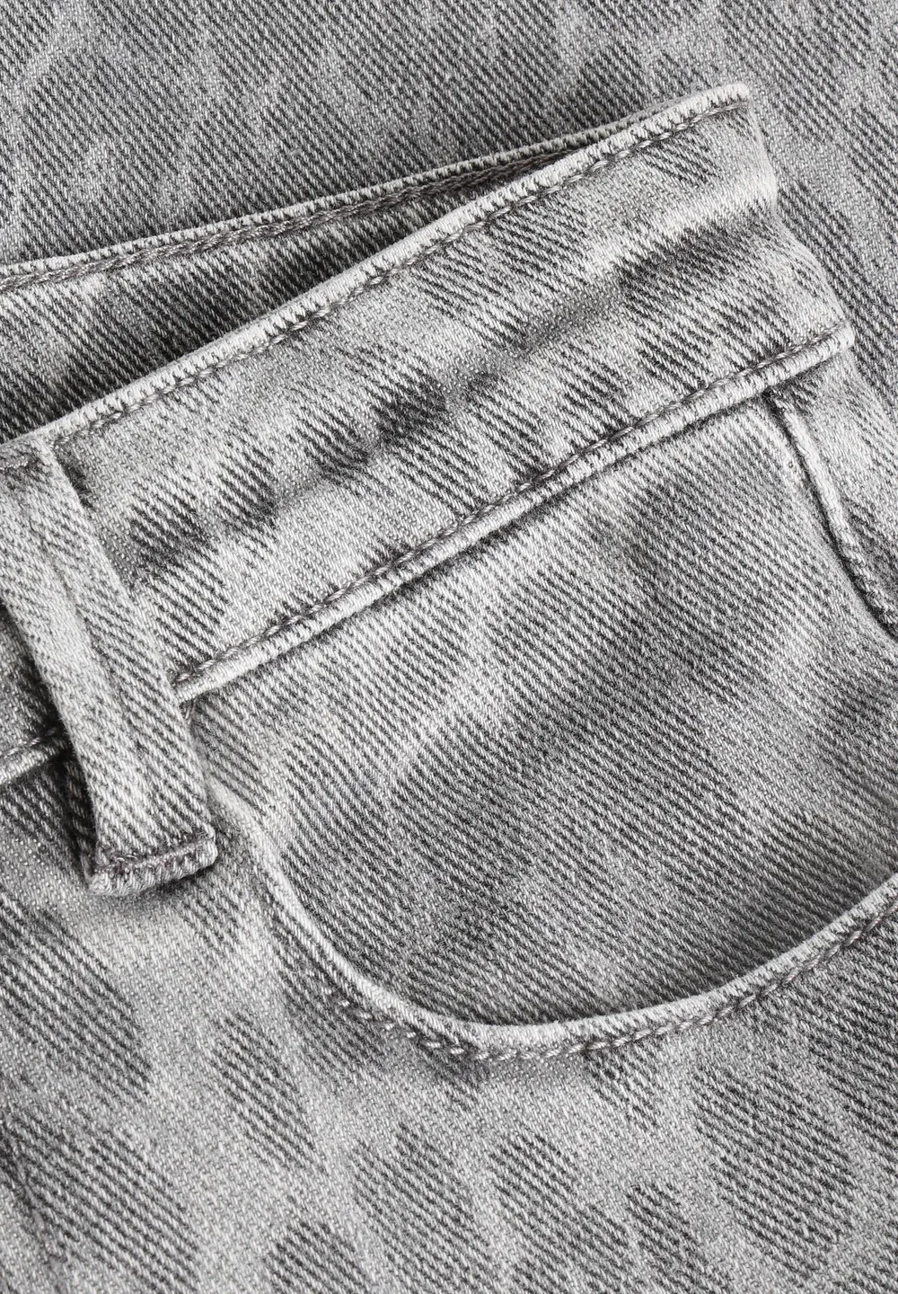 Джинсы свободного кроя с принтом - джинсы свободного силуэта Indian Blue Jeans, Grey — фото 4