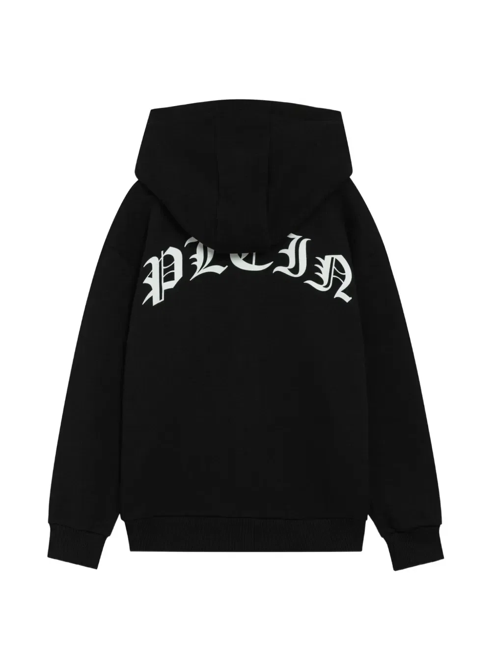 Толстовка на молнии с принтом-логотипом Philipp Plein Junior, черный — фото 2