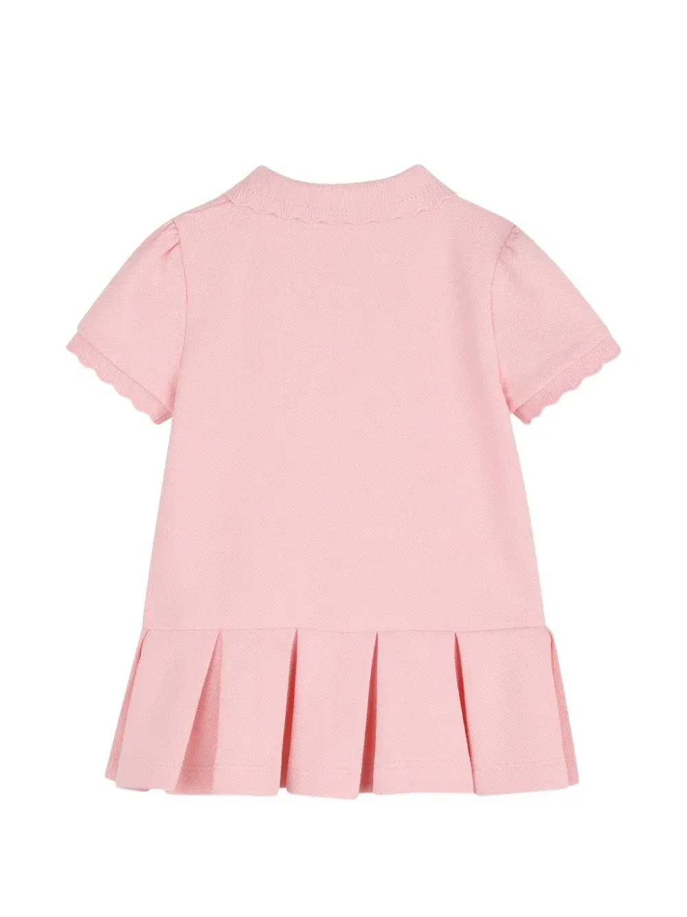 Плиссированное платье с фестонами Givenchy Kids, розовый — фото 2