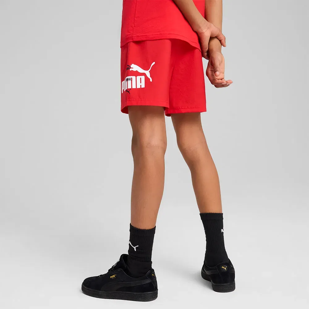 Шорты Puma Ess Logo Lab Summer, красный — фото 4
