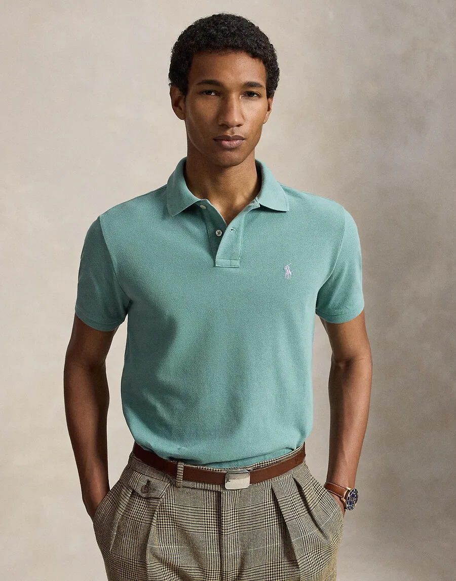Футболка Polo Ralph Lauren зеленого цвета — фото 2