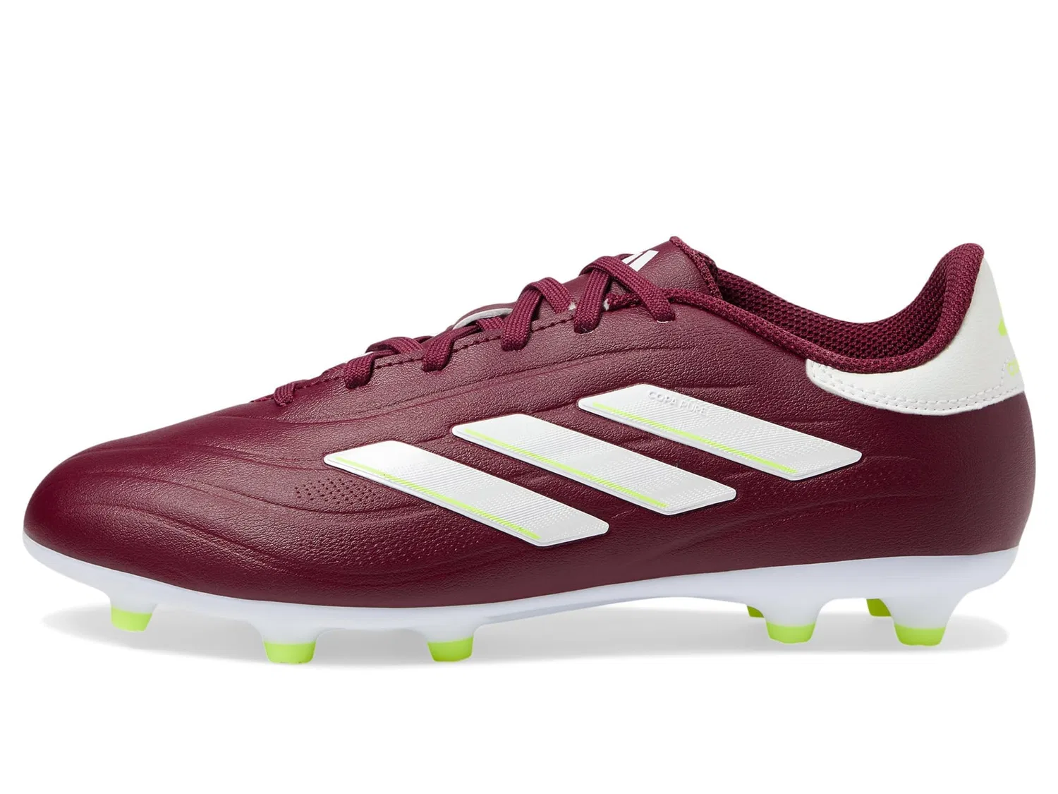 Детские футбольные бутсы с синтетической кожей Copa Pure II Club FxG J Adidas, Shadow Red White Team Solar Yellow — фото 4