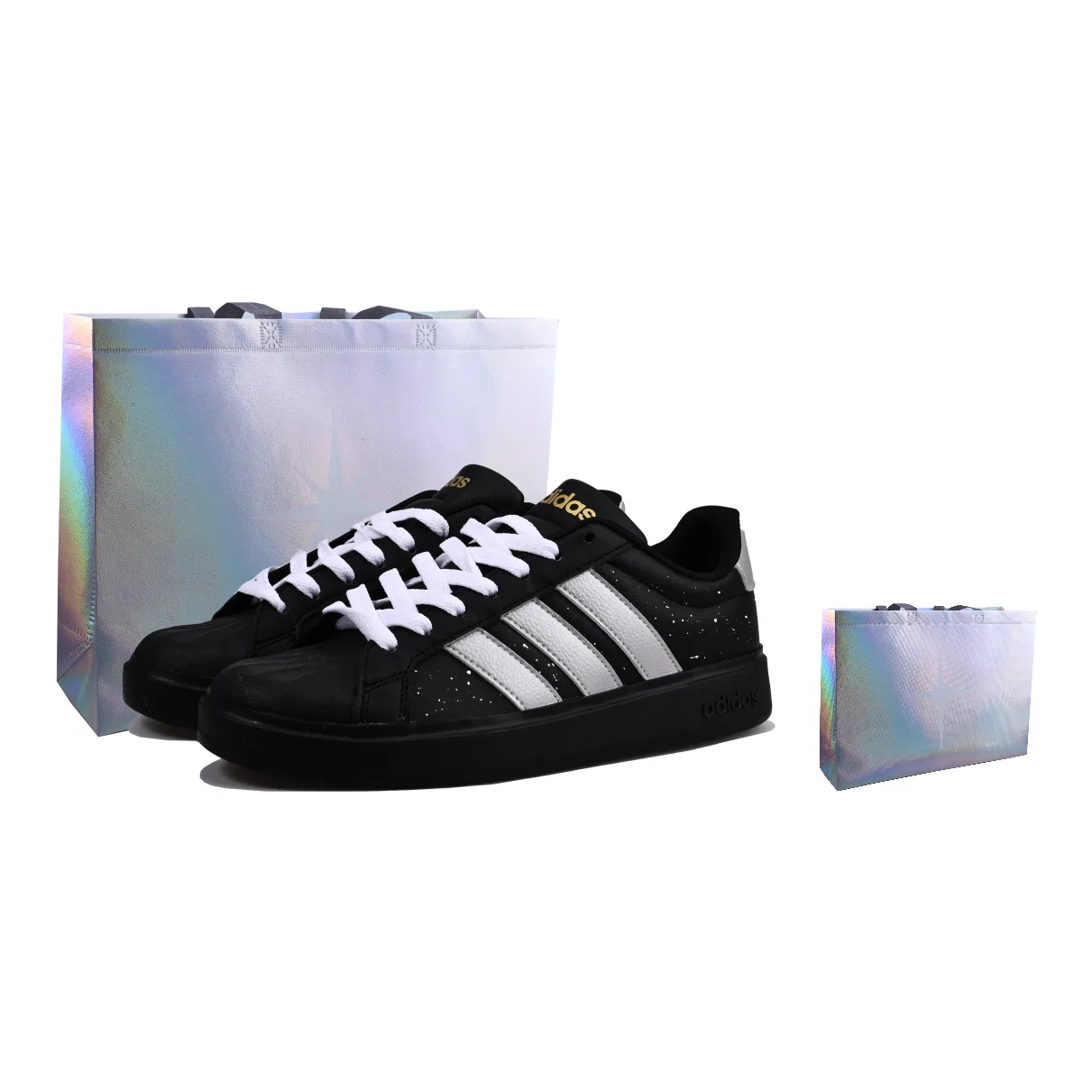 Детские кроссовки для скейтбординга с принтом Adidas Street Talk, Black