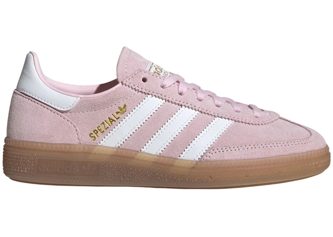 Детские кроссовки Lifestyle с принтом Adidas Handball Spezial, Clear Pink/Non Dyed/Gum