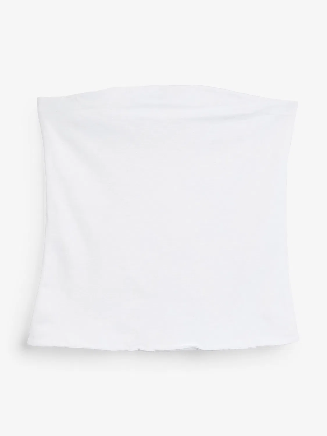 Топ-бандо хлопковый, White Cotton Rich Bandeau Boobtube Top Next, белый — фото 4