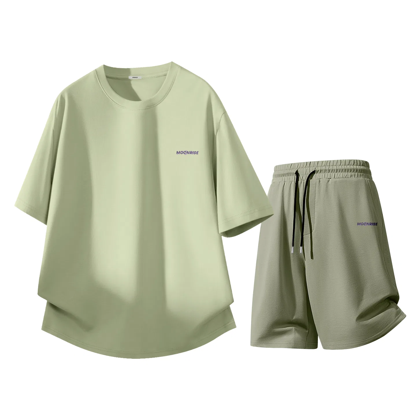 Спортивный костюм детский Пальма Грин+Пальма Грин (Mb Purple Rhyme Pants Logo) MINISO, Palm Green