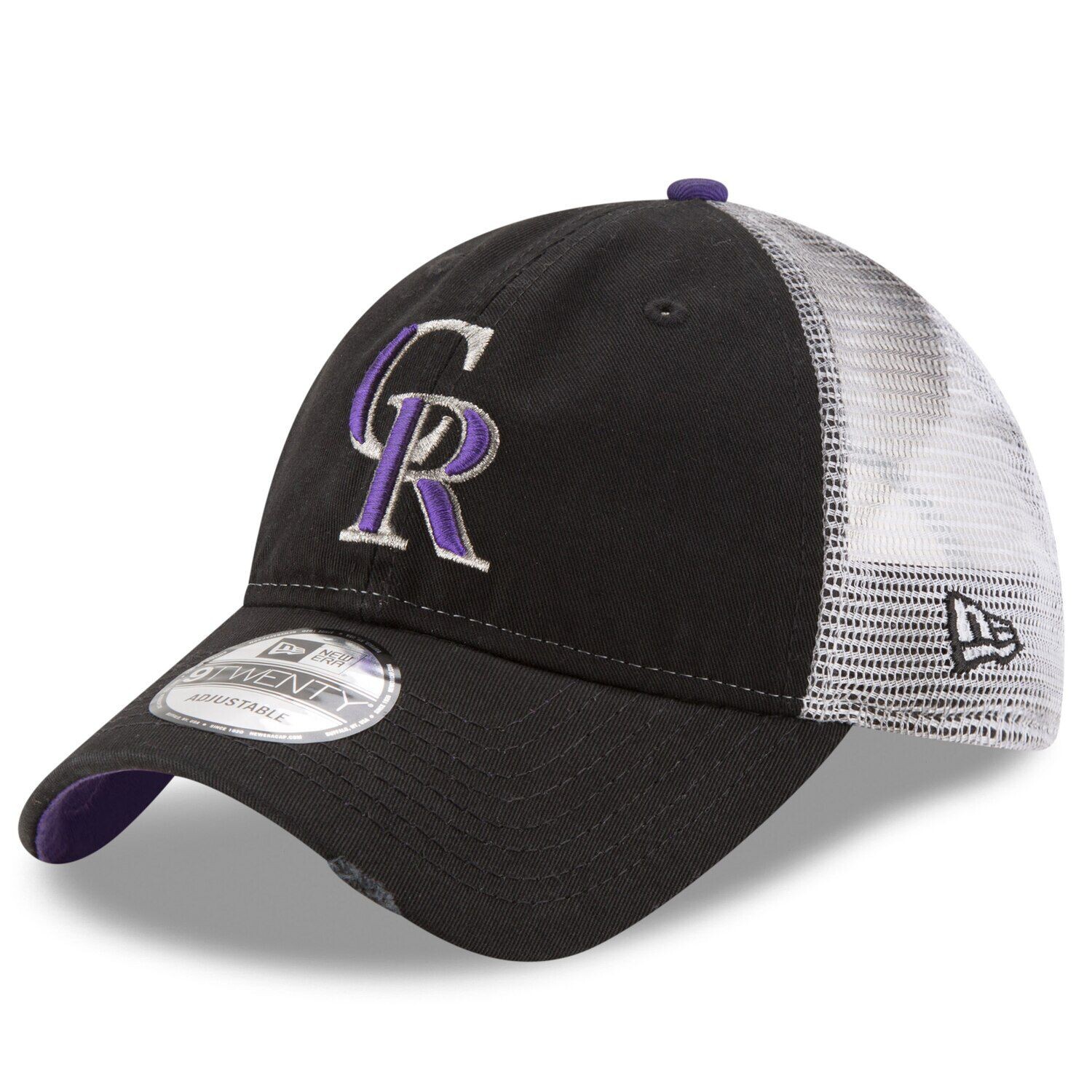 

Мужская регулируемая шапка New Era Black Colorado Rockies Team Rustic 9TWENTY