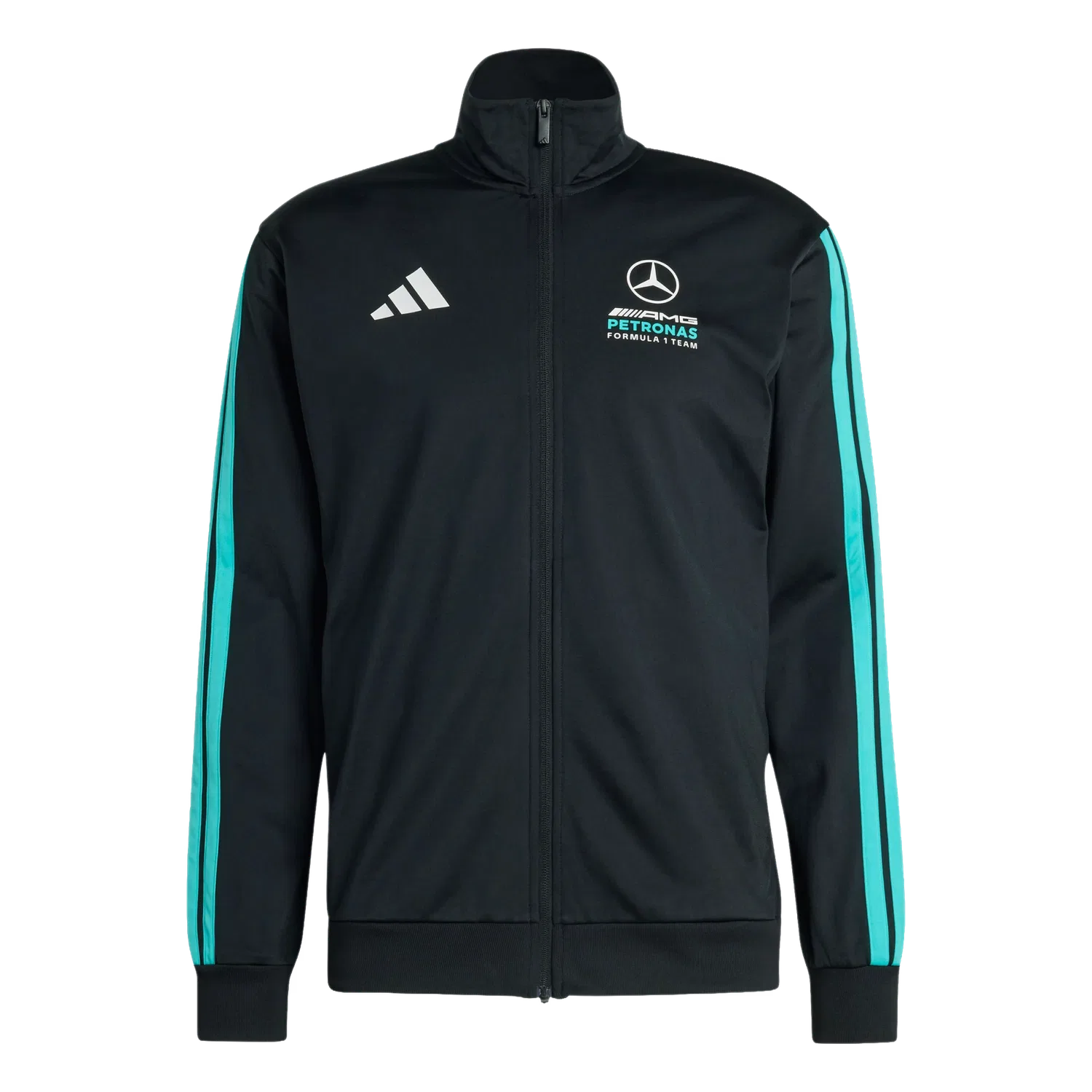 Мужская тренировочная куртка Mercedes-AMG Petronas Formula 1 Team Adidas, черный