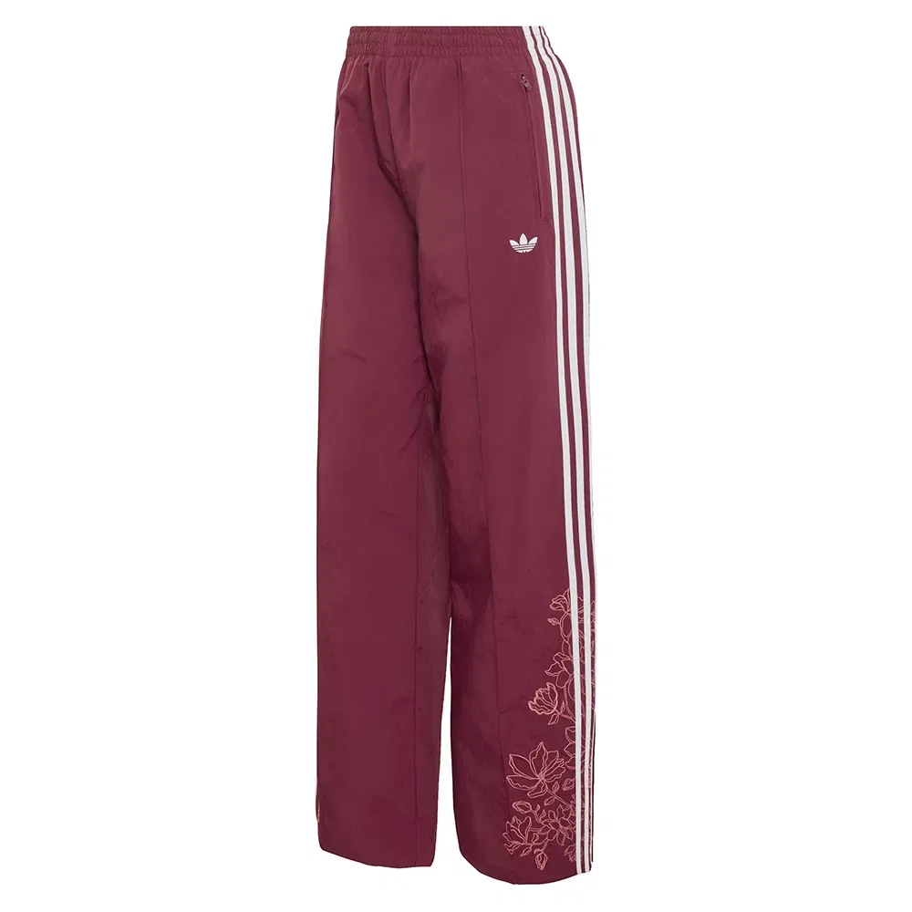 Женские спортивные брюки свободного кроя с флоральным принтом Floral GFX Firebird Adidas Originals, Red — фото 3