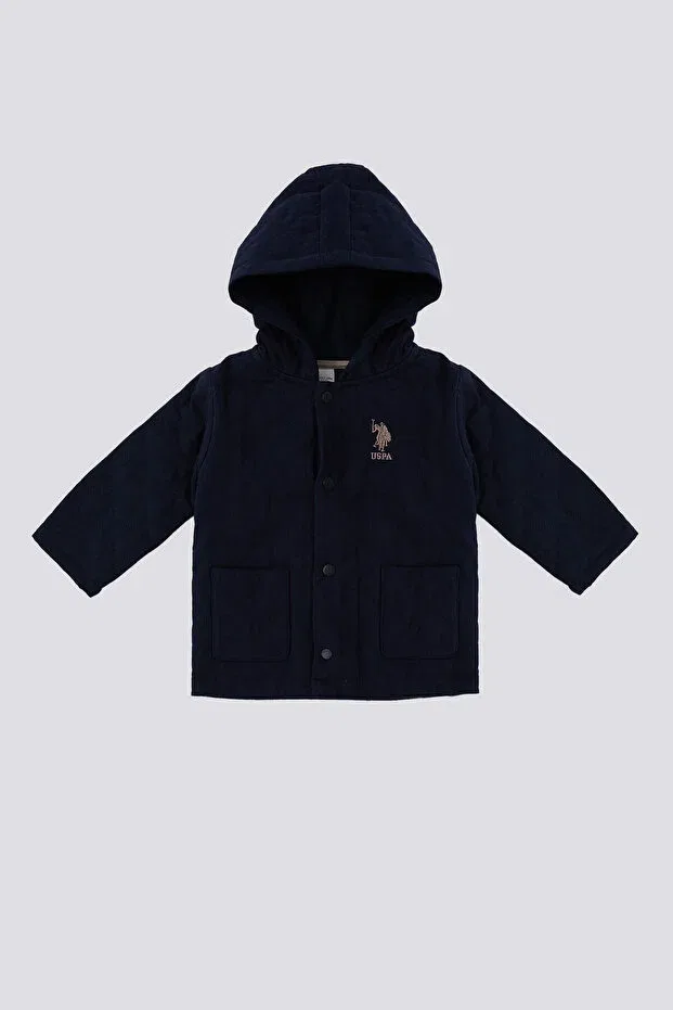 Детское пальто для девочек теплое U.S. Polo Assn., Navy Blue