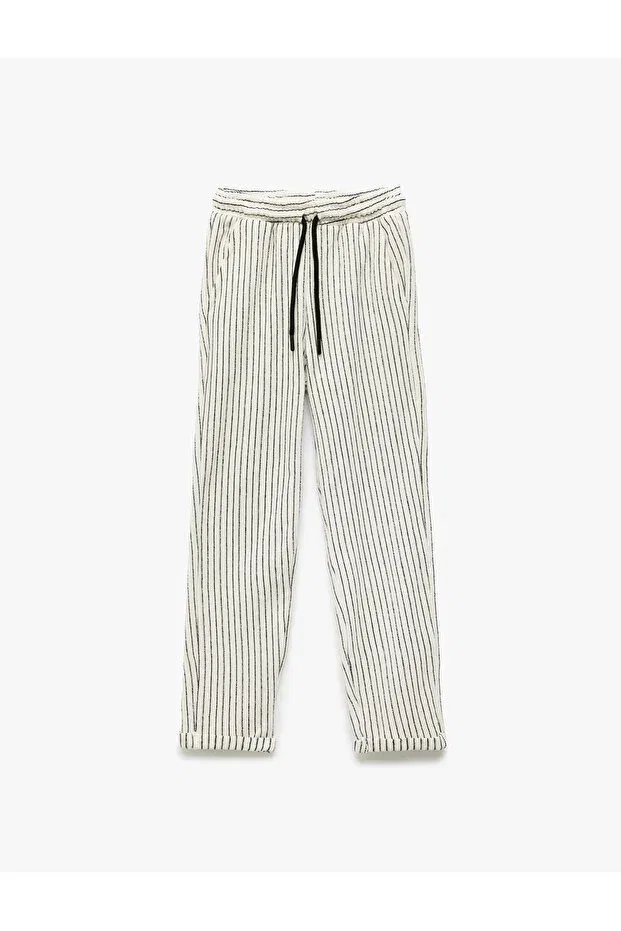 Детские спортивные штаны для мальчиков с полосками Koton, Navy Blue Striped