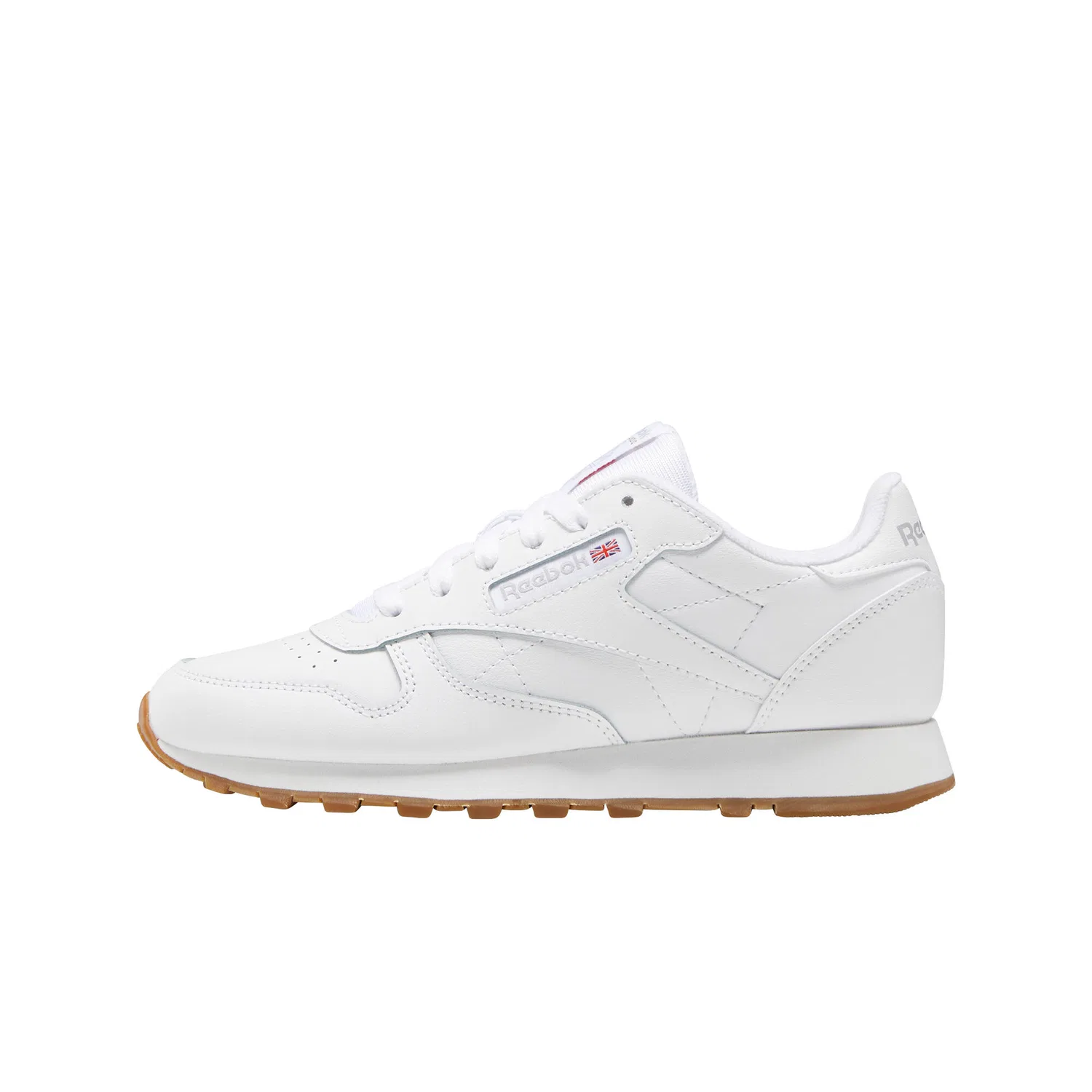 Детские кроссовки из гладкой кожи Reebok Classic Leather, Weiss — фото 4